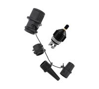 FUNOMOCYA 2pcs Multifunction Kayak Pump Adapter and Inflatable Boat Air Valve Connector for SUP Paddle Board and Dinghy Inflation, Black Rubber Air Hose Converter