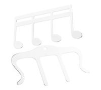 FUNOMOCYA 2pcs Music Score Clips for Sheet Music Page Holders for Easy Reading Shaped Design for Pianists and Musicians