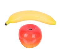 FUNOMOCYA 2Pcs Musical Fruit Percussion Interactive Maracas for Early Education Apple Banana Playthings for Parties Develops Hearing Cognitive Skills