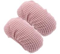 FUNOMOCYA 2pcs Office Chair Armrest Covers Elastic and Removable Arm Protectors for Lint Material Washable Sleeve for Gaming and Office Chairs Pink