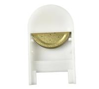 FUNOMOCYA 2PCS Plastic Bee Feeder Honeybee Hive Entrance Feeder with Perforated Lid for Beekeeping White Honey Set