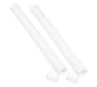 FUNOMOCYA 2Pcs Portable Poster Carrying Tube PVC Storage Tubes with Caps for Artwork Paintings Calligraphy and Posters Stable Protective Holder for Artists and Planners