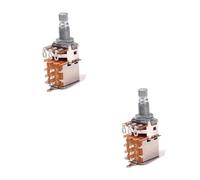 FUNOMOCYA 2pcs Push Pull Guitar Control Potentiometer Knurled Shaft for Electric Guitar and Bass Tone Pot for Custom Wiring and Replacement