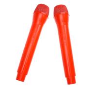 FUNOMOCYA 2pcs Realistic Fake Microphone Prop for Stage Performance and Cosplay Pretend Mic Models for Party Accessories and Media Interview Simulation