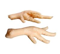 FUNOMOCYA 2pcs Realistic PVC Chicken Feet Model Lifelike Faux Food Decor for Photography Kitchen Display Party Decoration and Easy to Clean Simulation Food Props