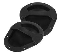 FUNOMOCYA 2pcs Recessed Speaker Handles F-type Portable Loudspeaker Side Pulls Black 226 * 185mm Replacement Handle for Audio Speakers