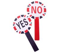 FUNOMOCYA 2pcs Reusable Yes No Paddle Voting Boards Foam Dry Erase Classroom Supplies Teacher Judging Accessory for Games Competitions and Selections