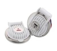 FUNOMOCYA 2pcs Rocker Switch Replacement with Housing Heavy Duty Boat Anchor Winch Foot Pedal Control for Down Deck Anchor Windlass White for Stable and Comfortable Operation