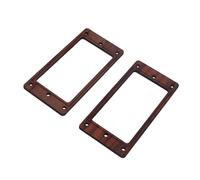 FUNOMOCYA 2pcs Rosewood Pickup Frame Humbucker Mounting Ring for Electric Guitar Screws Double Coil Pickup Ring