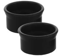 FUNOMOCYA 2Pcs Rubber Eye Cups Microscope Eyepiece Guards for Binoculars, Easy to Attach, for Laboratory and Field Use Black