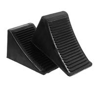 FUNOMOCYA 2pcs Rubber Wheel Chocks for Car Trailer Rv Motorcycle Tire Stoppers Chock Blocks for Vehicle Safety