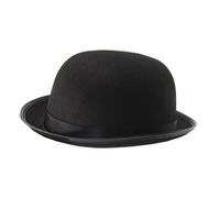 FUNOMOCYA 2pcs S Magician Hats Black Bowler Derby Style Costume Accessory for Dress Up Party Carnival Halloween S