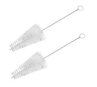 FUNOMOCYA 2Pcs Sax Sound Hole Brush Cleaning Tool for Saxophone and Wind Instruments, Safe Nylon and Stainless Steel Construction, Practical Simple Design, for Musicians and Learners