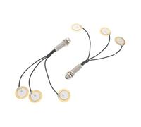 FUNOMOCYA 2pcs Self Adhesive Piezo Pickup Transducer for Acoustic Instruments High Precision Contact Sensor for Kalimba Guitar Violin Ukulele Banjo Compatibility Sound Amplifier