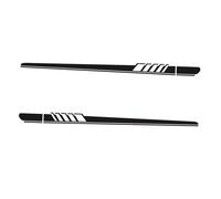 FUNOMOCYA 2pcs Side Skirt Stickers Car Hood Stickers Decorative Car Decals for Exterior Racing Style