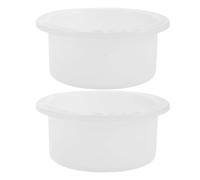 FUNOMOCYA 2pcs Silicone Wax Melt Warmer Liners for Reusable Wax Melt Trays, Easy Care and Enhanced Aroma Longevity, Stylish White Replacement Cups for Home and Meditative Settings