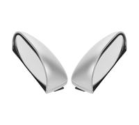 FUNOMOCYA 2pcs Silver Car Blind Spot Rearview Mirrors with 360° Adjustable Wide Angle Convex Auxiliary Mirrors for Reversing Assist Suitable for Cars Suvs Trucks