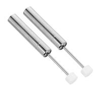 FUNOMOCYA 2pcs Slow Close Trash Can Piston Damper Hydraulic Quiet Close Mechanism 55-59 N Load Capacity Silver Nickel Plated Iron for Trash Can Lid Kitchen