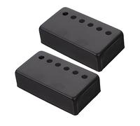 FUNOMOCYA 2pcs Solid Metal Pickup Covers for Electric Guitars Black Seymour Pickup Frame Covers
