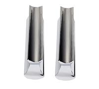 FUNOMOCYA 2pcs Stainless Steel Hard-chrome Plated Metal Guitar Slides Tone Bars for Electric and Acoustic Guitar Lap Steel Slide