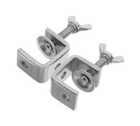 FUNOMOCYA 2pcs Stainless Steel Mini C-Clamps Heavy Duty Woodworking Clamp Set 0-25mm Adjustable Opening Strong Clamping Force Compact and Easy to Use
