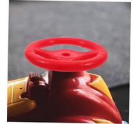 FUNOMOCYA 2pcs Steering Wheel Plastic Simulation Driving for Red Car Steering Wheel Replacement Parts Safe Friendly Design