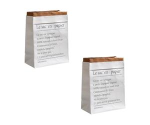 FUNOMOCYA 2pcs Thickened White Kraft Paper Storage Bags, Nordic Style Double-layer Mini Wrapping Bags for Dried Flowers, Packing and Plant Protection Pouches