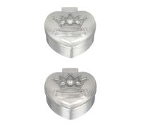 FUNOMOCYA 2pcs Tooth Keepsake Box Zinc Alloy Tooth Holder Compact Storage for Boys and Cherished Childhood Souvenir Wear-Resistant Design