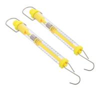 FUNOMOCYA 2Pcs Tubular Mechanical Spring Force Scales 10 Newton Capacity Pull and Draw Force Meter for Physics Experiments Teaching Aid Scientific Classroom Supplies