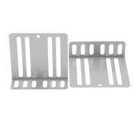 FUNOMOCYA 2pcs Universal Iron Car Audio Installation Frame, Car CD Player Navigation Mounting Brackets, Double Din Stereo Support Kit for Vehicle Dash Accessories