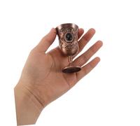 FUNOMOCYA 2pcs Vintage Metal Goblet with Antique Finish Creative Royal Chalice for Home Decor and Formal Gatherings Decorative Wine Glasses for Halloween Ceremonial Use