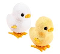 FUNOMOCYA 2Pcs Wind Up Animal Cute Jumping Duck Plush for Fun Motor Skill Development for Boys Party Favor gift for for for for for for for Easter Christmas