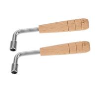 FUNOMOCYA 2pcs Wooden Handle Tuning Wrench for Harp Hexagonal String Instrument Tool for Precise Adjustments for Lyre and Cello Tuning