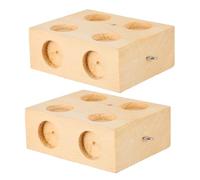 FUNOMOCYA 2pcs Wooden Inclined Plane Plates Student Mechanics Tool for Dynamic Static Friction Forces Physics Experiment Educational Engineering Kits
