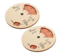 FUNOMOCYA 2pcs Wooden Melody Tool Sturdy Music Circle for Piano Accessory Chord Wheel Tool for Music Exploration and Desktop Decor