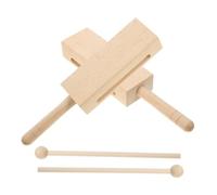 FUNOMOCYA 2sets Rhythm Sticks Percussion Instruments Wooden Musical Instrument Latin Percussion