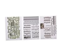 FUNOMOCYA 3 Sheets Realistic Texture Model Road Stickers Self Adhesive Miniature Pavement Brick Decals for Architectural Sandscape Diorama Urban Garden and School Project Landscaping