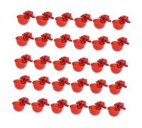 FUNOMOCYA 30pcs Adjustable Automatic Bird Waterer Drinking Fountain for Chickens Pigeons and Birds Practical Drinking Bowl for Poultry Use