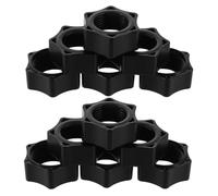 FUNOMOCYA 30pcs Car Mount Tightening Nut Set for Wireless Phone Holders, Universal Screw-on Bracket Accessories Compatible with Motorcycle and Bike Handlebar Mounts, Black Plastic Replacement Parts