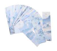 FUNOMOCYA 30pcs Classical Chinese Style Paper Bookmarks for Students and Teachers Elegant Decorative Reading Markers with Traditional Poetry Design Lightweight and Portable for Classroom and