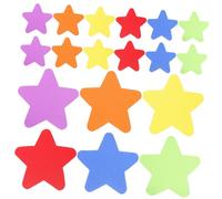 FUNOMOCYA 30pcs Star Floor Spots Markers for Classroom Seating Carpet Sitting Dots for Learning Colors and Behavior Resistant Stickers for Preschool and Early Education