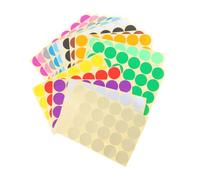FUNOMOCYA 32 Sheets Round Color Coding Stickers Assorted Vibrant Colors Self-Adhesive Circle Dot Labels for Office School Home Organization and Inventory Marking
