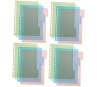 FUNOMOCYA 32pcs Binder Dividers with Bright Colors PP Notebook Tabs for Office School Journals Reports and Presentations Convenient Index Tabs for Quick Reference and Organization