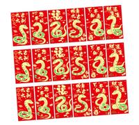 FUNOMOCYA 36pcs Lunar Year Snake Red Envelopes Chinese Money Pockets Hong Bao with Gold Foil Design for Weddings Birthdays Celebrations Traditional Lucky Envelopes