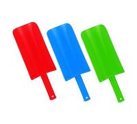 FUNOMOCYA 3Pcs Beach Sand for Plastic Small Sand Scoop in Blue Red Pool Play and Birthday Gifts