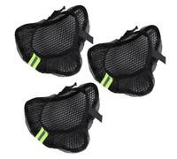 FUNOMOCYA 3pcs Breathable Mesh Bike Seat Covers Saddle Pads Lightweight Bike Accessories for Outdoor Riding Easy to Install Black Cushion Protection