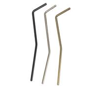 FUNOMOCYA 3pcs Electric Guitar Whammy Bar Professional Tremolo Arm Replacement for Enhanced Range and Noisefree Performance with Sl lack Gold Chrome Finish