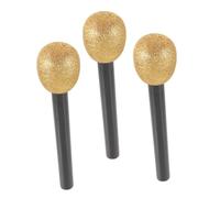 FUNOMOCYA 3pcs Glitter Foam Simulation Microphone Toys for Kids, Lightweight and Easy to Hold Fake Microphone Models for Themed Parties and Children’s Birthdays
