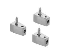 FUNOMOCYA 3pcs Headless Guitar String Lock Nut Brass Electric Bass Guitar Bridge Retainer Stable Intonation Replacement Accessories for Headless Instruments