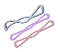 FUNOMOCYA 3pcs High Elasticity Yoga Resistance Bands Set Pink, Blue, Purple Stretch Workout Bands for Shoulder Opening, Chest Expansion, Strength Training and Fitness Exercise